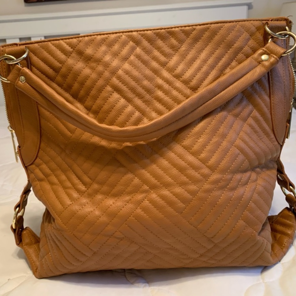Olivia + Joy Camel Shoulder Bag